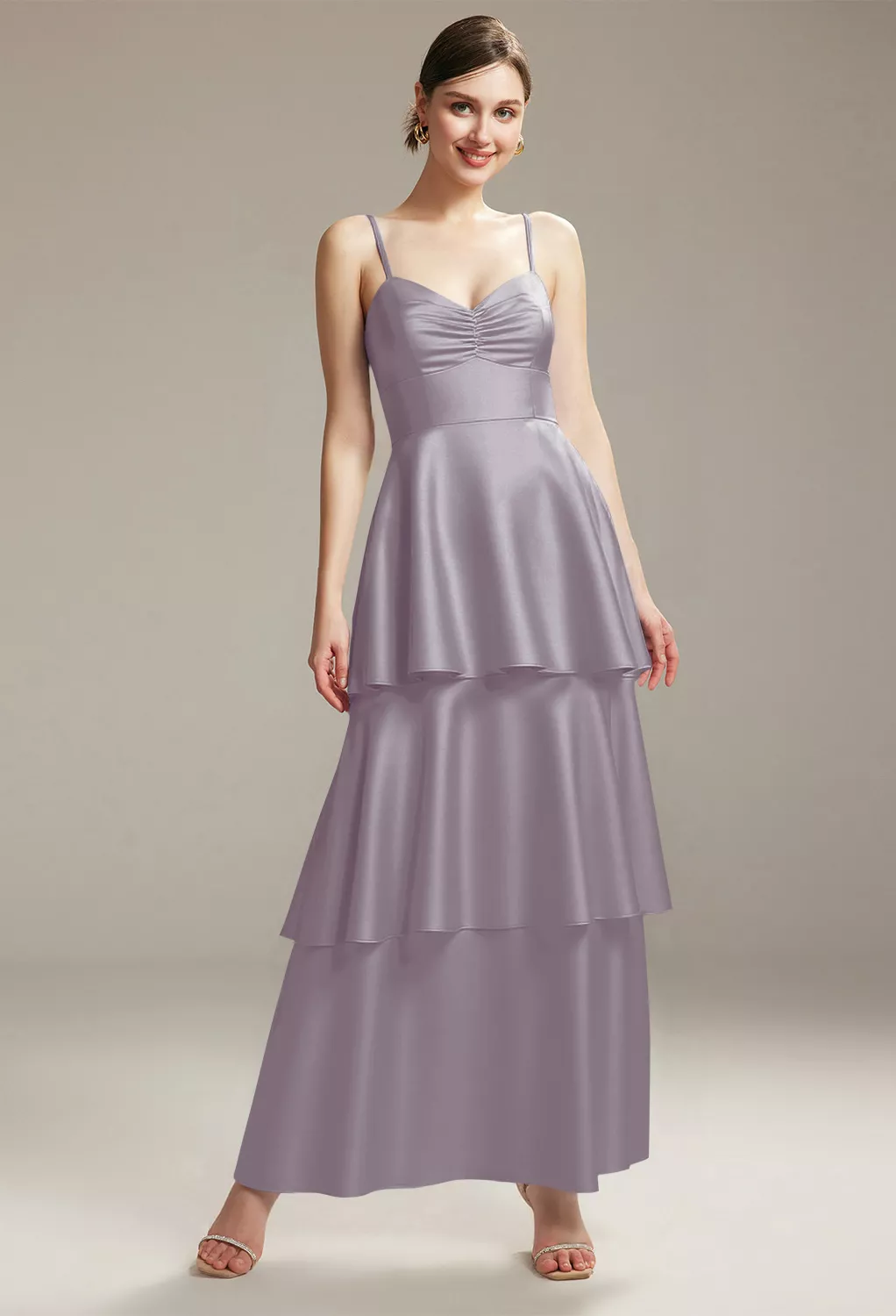 AW Kaitlyn Purple Haze  Long Bridesmaid Dresses